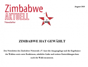 Zimbabwe Aktuell August 2018 - Zimbabwe hat gewählt